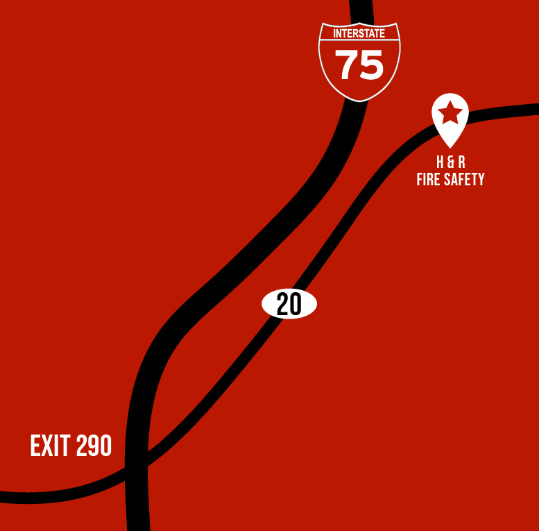 H&R Fire Safety location, interstate 75 to I-20